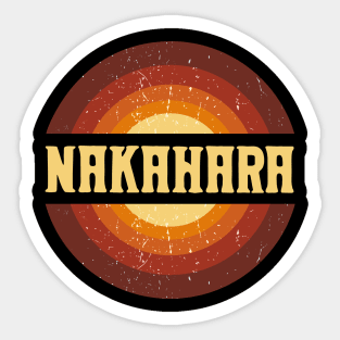 Vintage Proud Name Nakahara Anime Gifts Circle Sticker